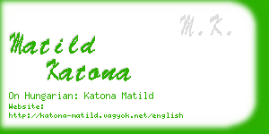matild katona business card